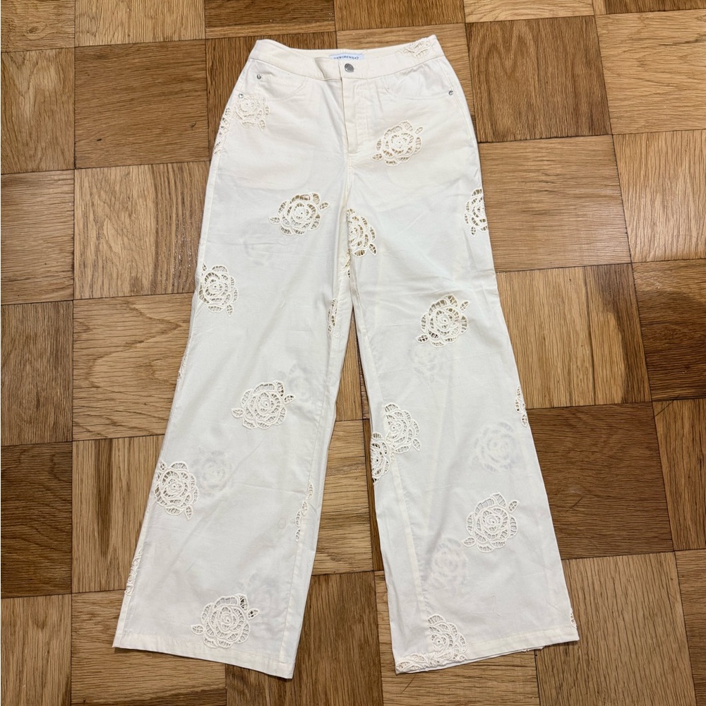 WeWoreWhat Cream Pants